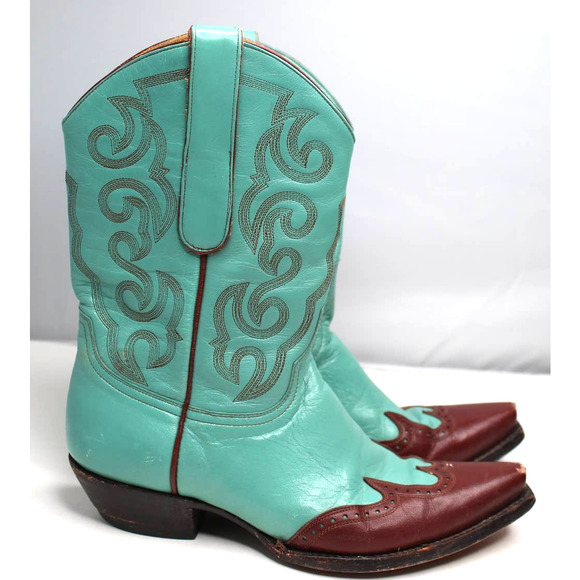 Old Gringo Shoes - Old Gringo cowboy cowgirl Boots blue brown 7.5